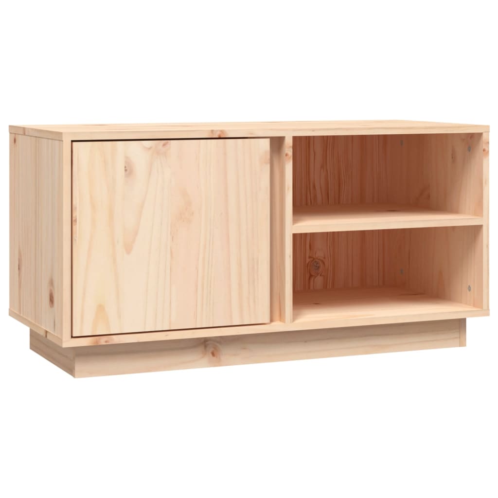 Meuble TV 80x35x40,5 cm en bois de pin massif