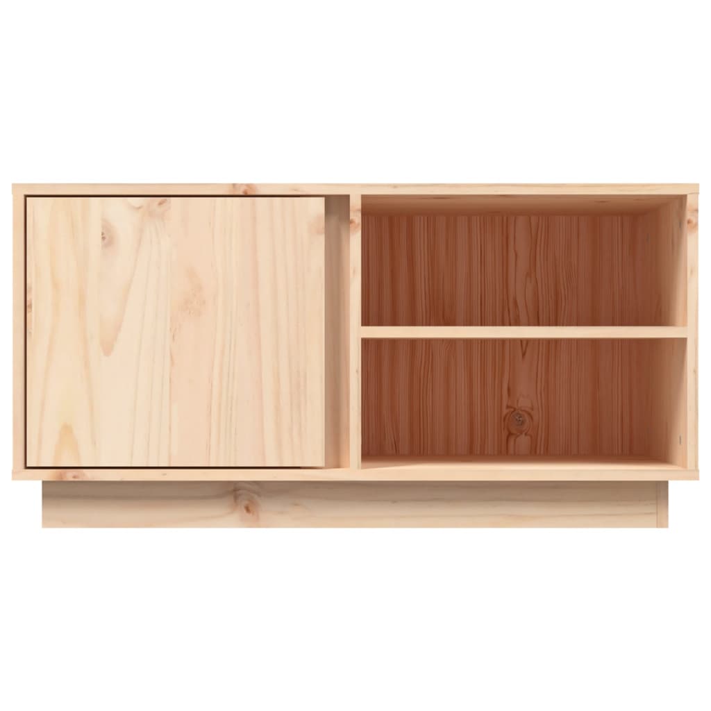 Meuble TV 80x35x40,5 cm en bois de pin massif