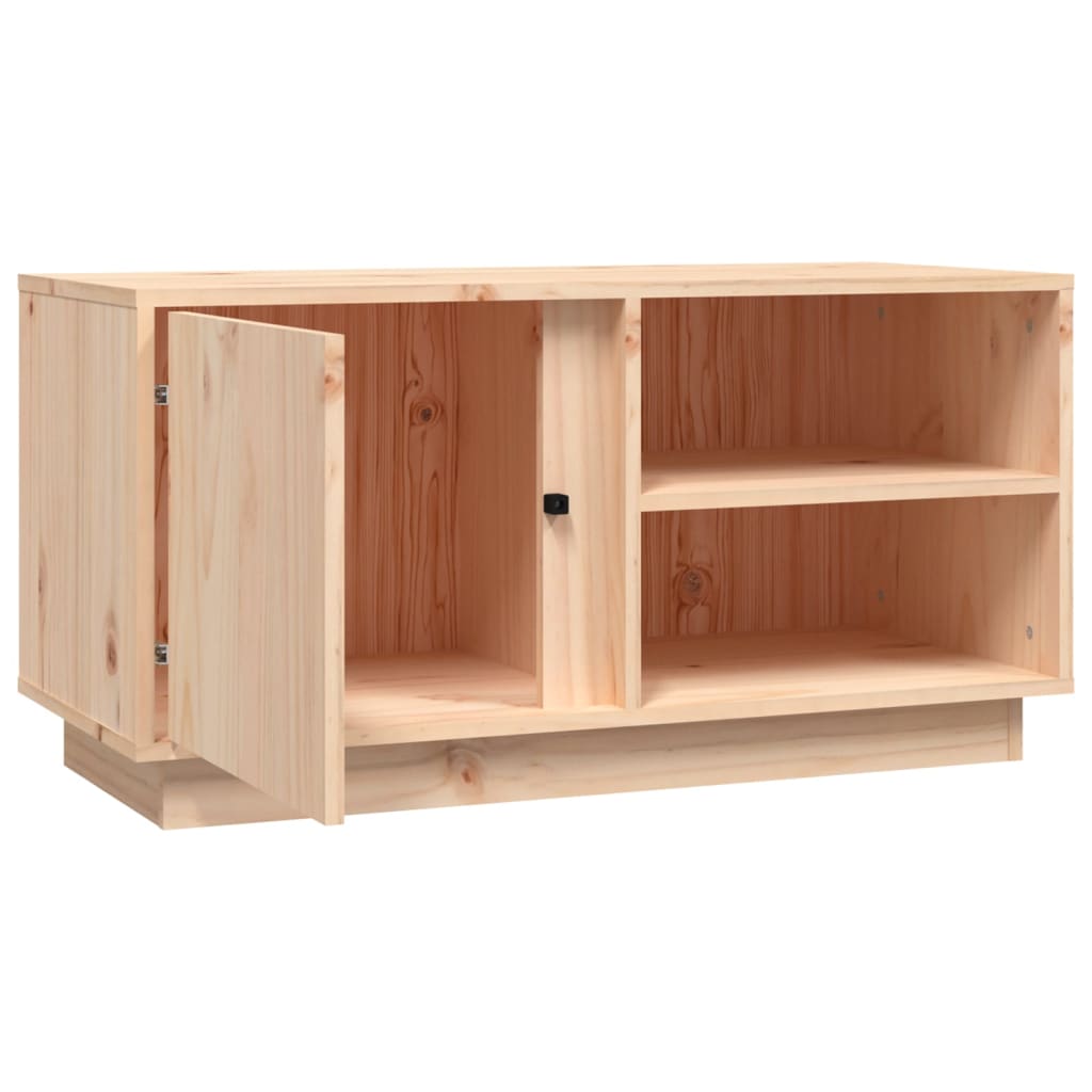 Meuble TV 80x35x40,5 cm en bois de pin massif