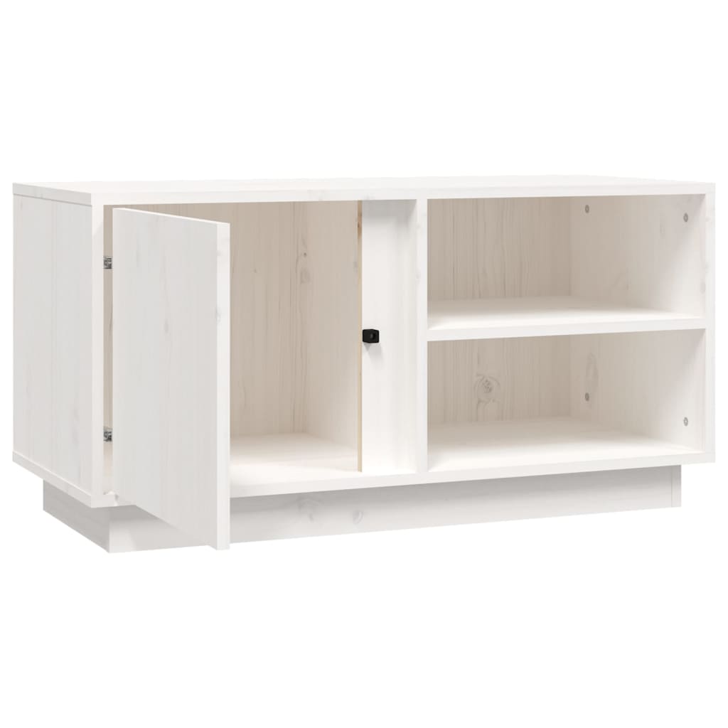 Meuble TV 80x35x40,5 cm en bois de pin massif