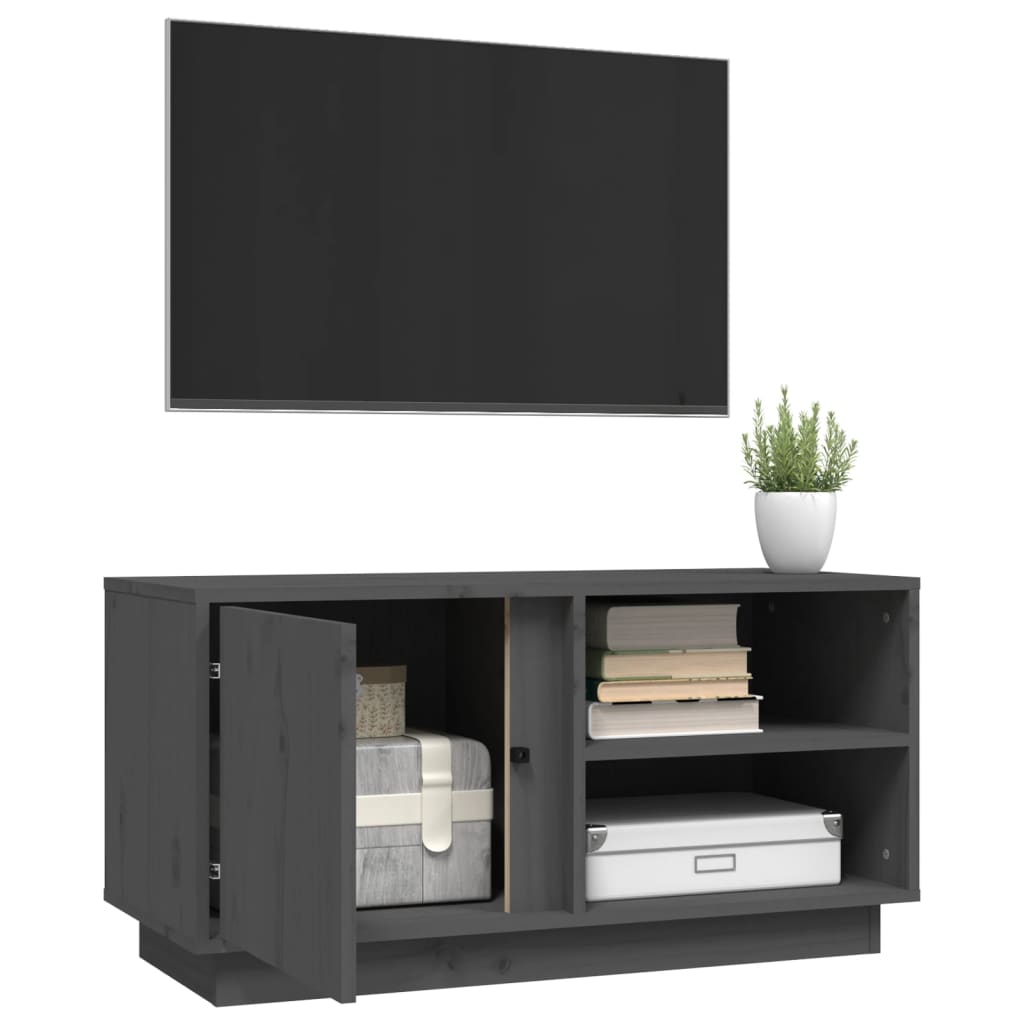 Tv-meubel 80x35x40,5 cm massief grenenhout