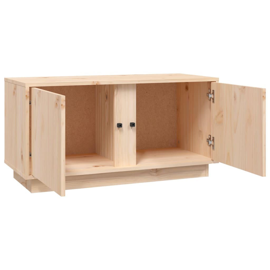 Meuble TV 80x35x40,5 cm en bois de pin massif