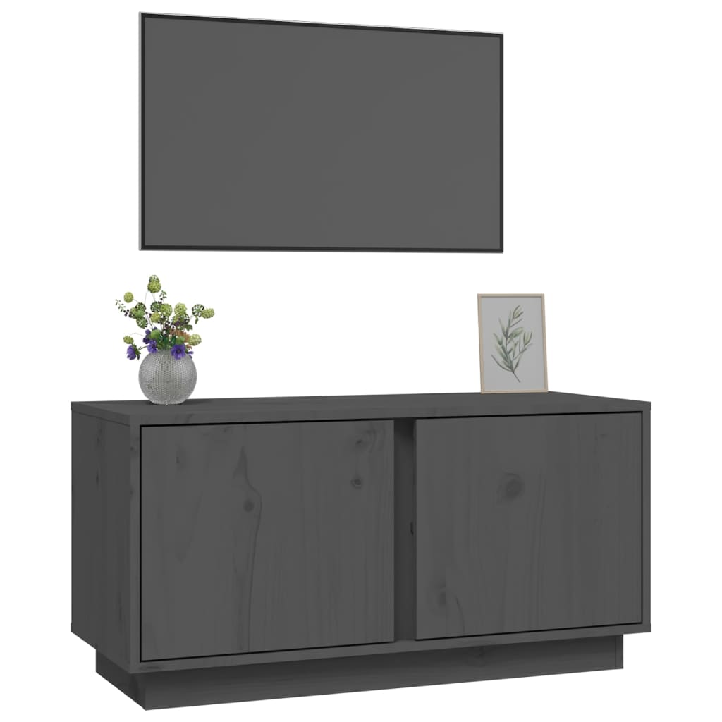 Tv-meubel 80x35x40,5 cm massief grenenhout