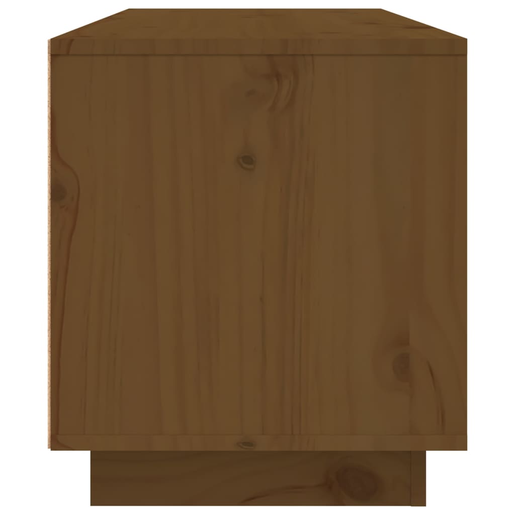 Meuble TV 80x35x40,5 cm en bois de pin massif