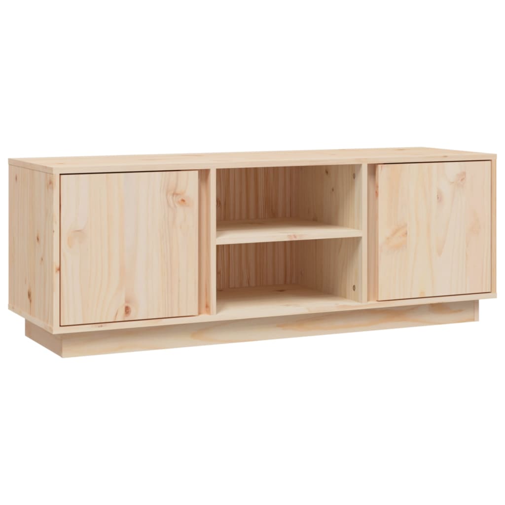 Meuble TV 110x35x40,5 cm en bois de pin massif