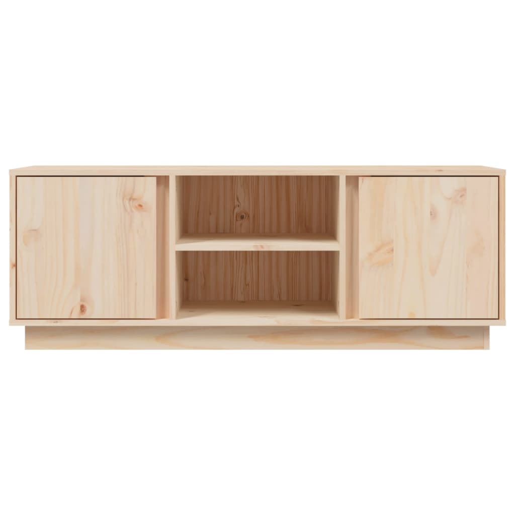 Meuble TV 110x35x40,5 cm en bois de pin massif