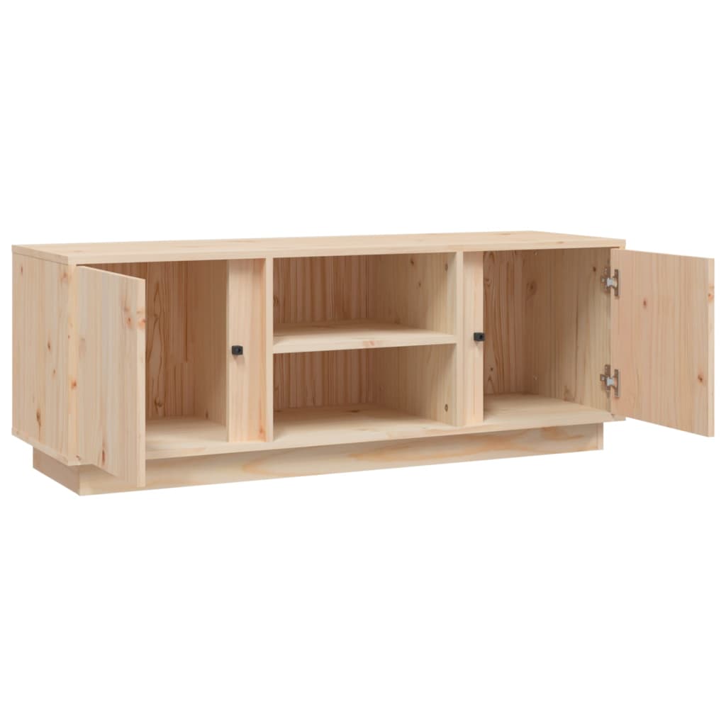 Meuble TV 110x35x40,5 cm en bois de pin massif