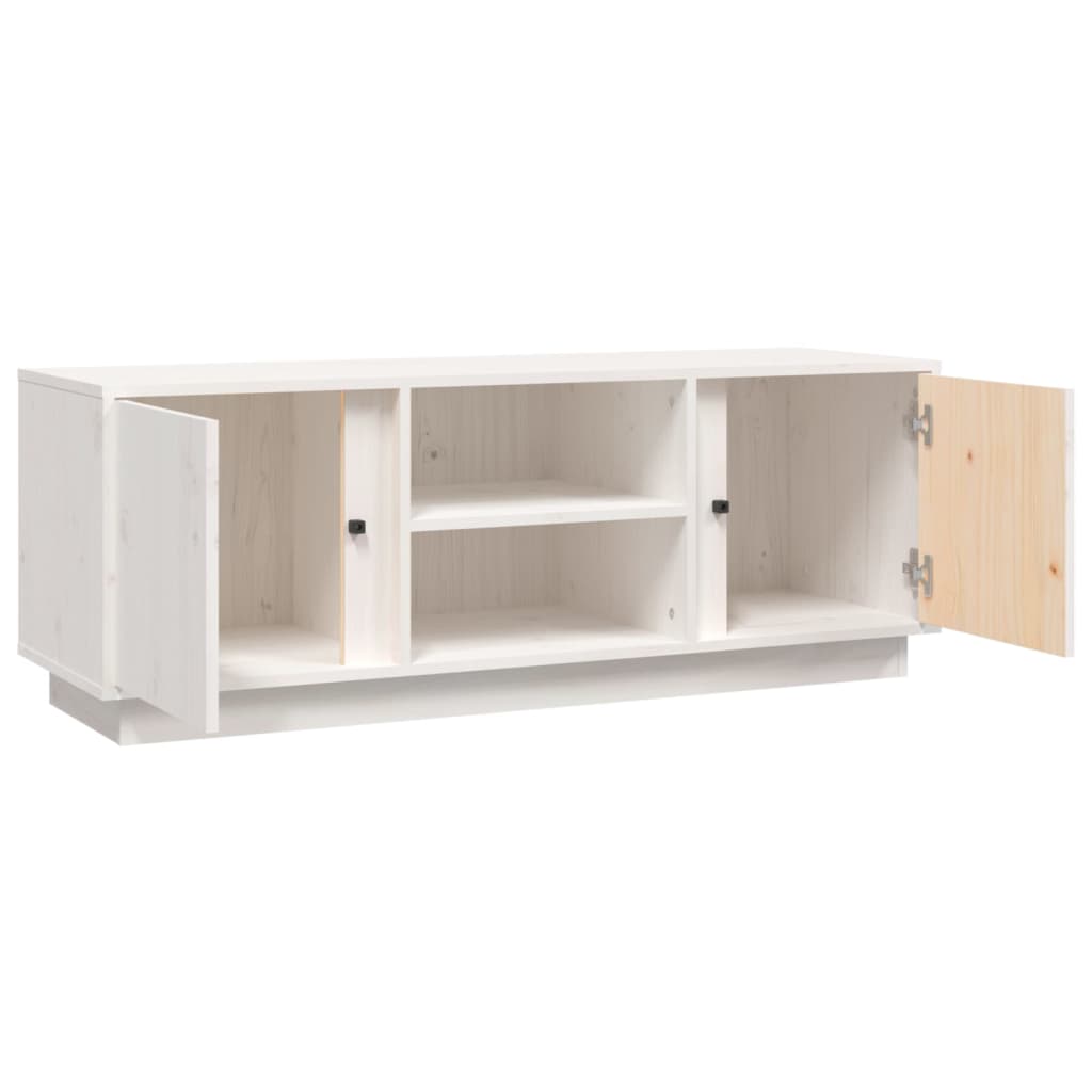 Meuble TV 110x35x40,5 cm en bois de pin massif