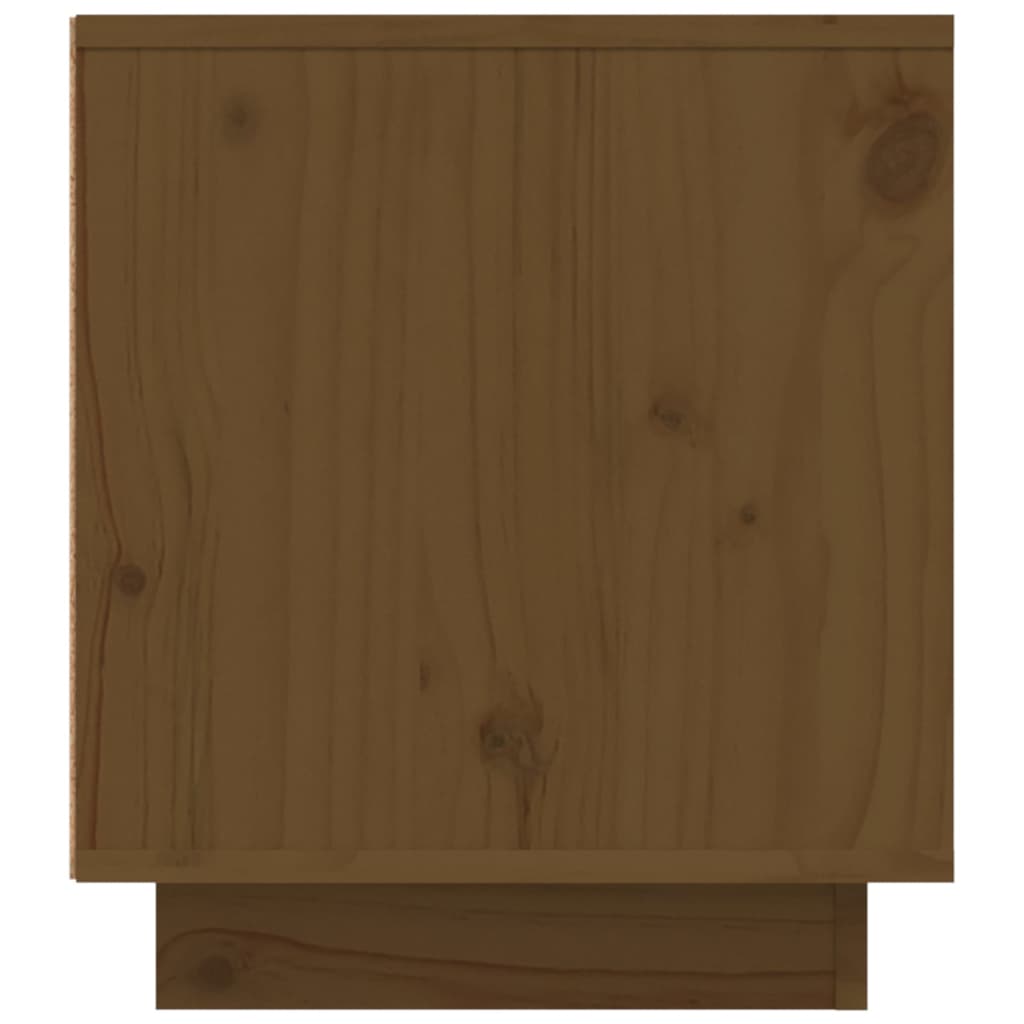 Meuble TV 110x35x40,5 cm en bois de pin massif