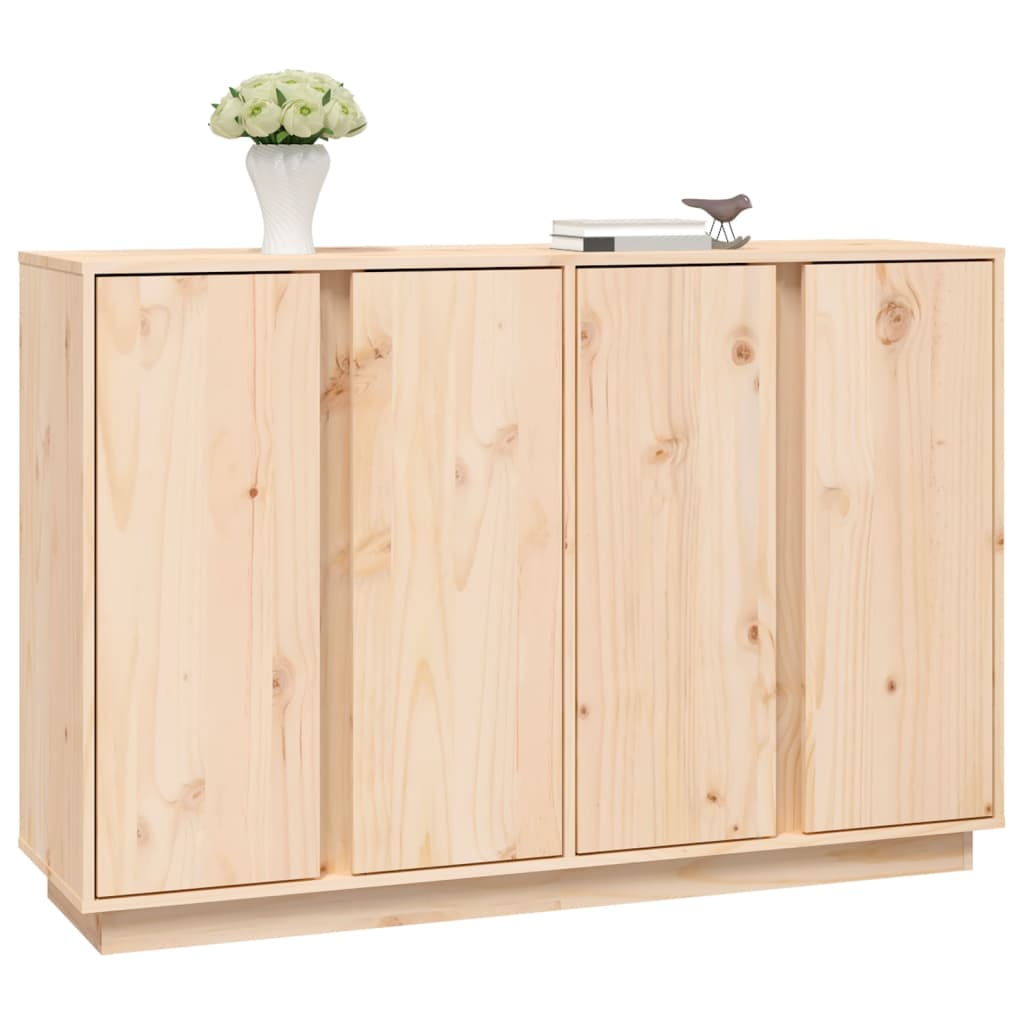 Buffet 120x35x80 cm en bois de pin massif