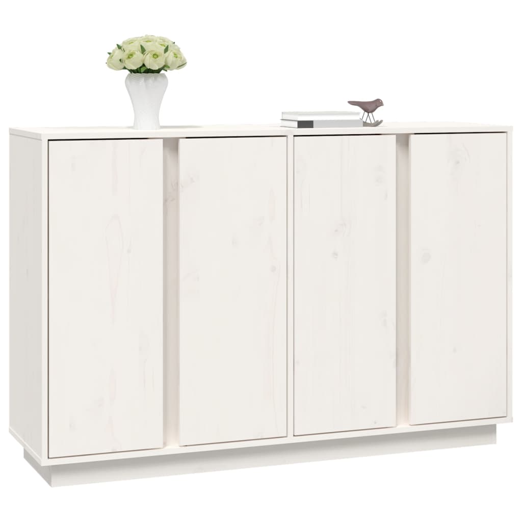 Buffet 120x35x80 cm en bois de pin massif