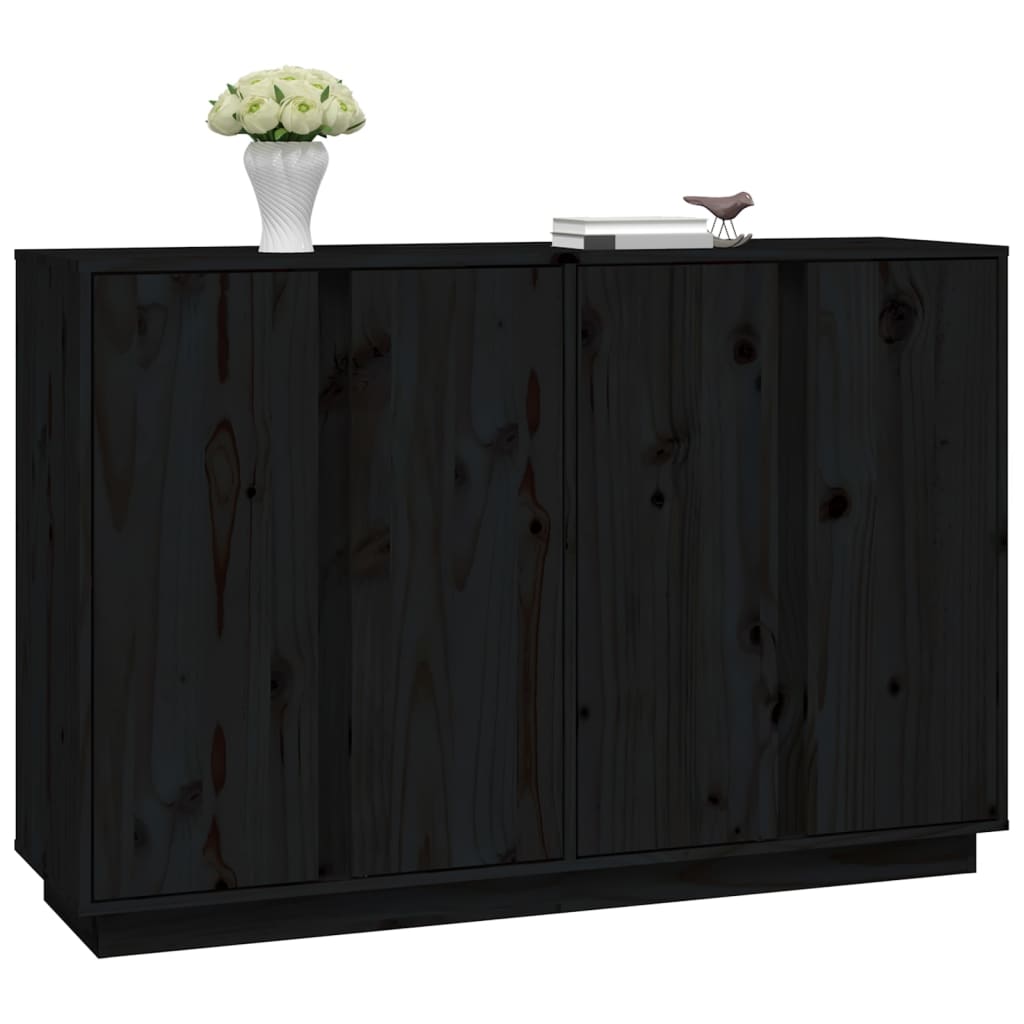 Buffet 120x35x80 cm en bois de pin massif