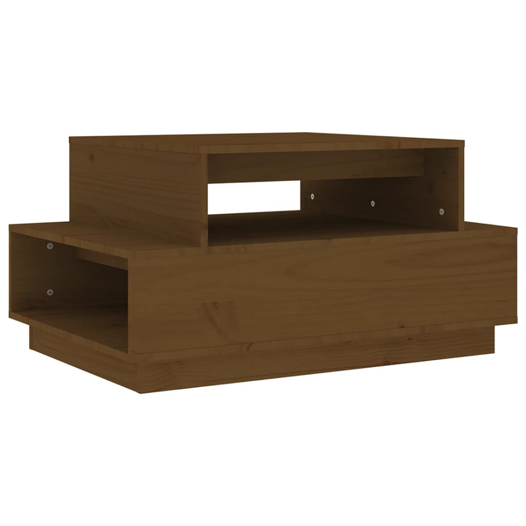 Table basse 80x55x40,5 cm en bois de pin massif