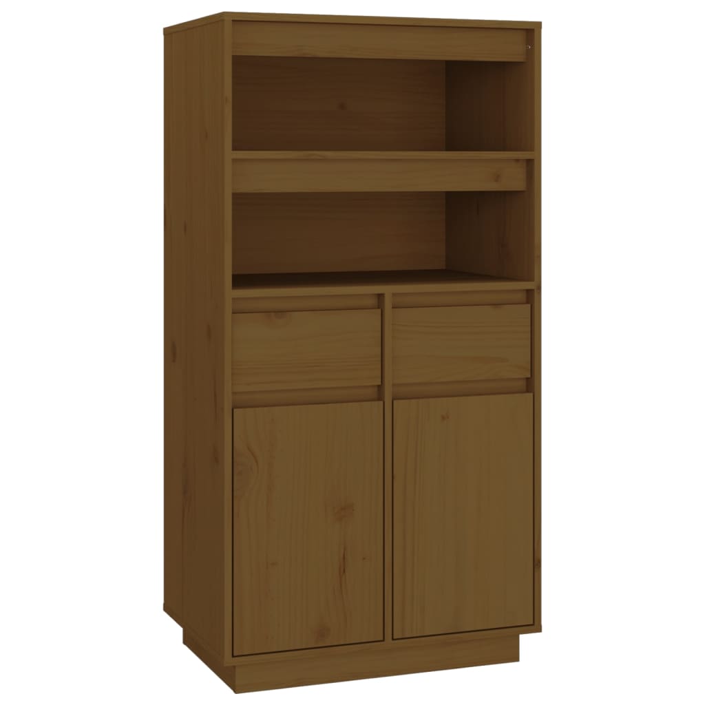 Hoge kast 60x40x116,5 cm massief grenenhout