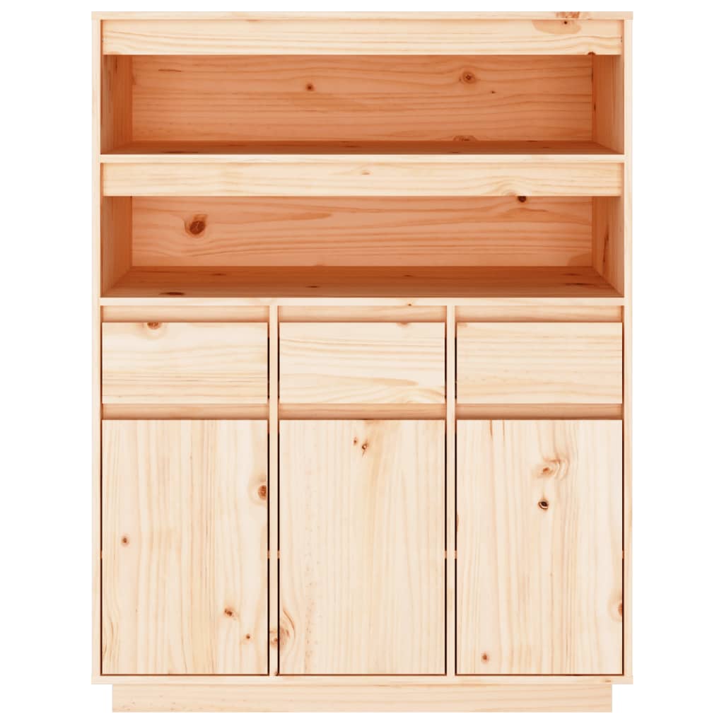 Meuble haut 89x40x116,5 cm en bois de pin massif