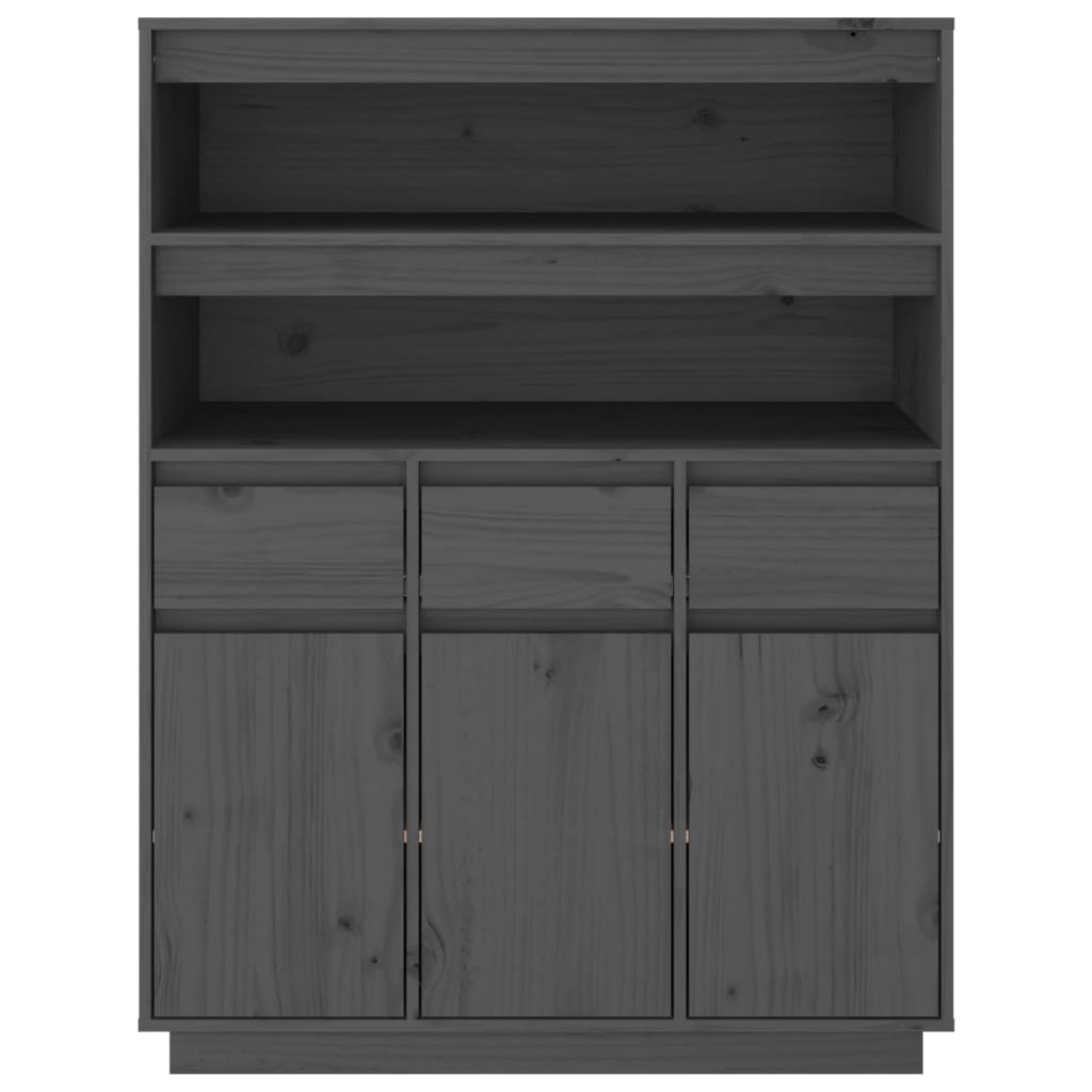 Meuble haut 89x40x116,5 cm en bois de pin massif