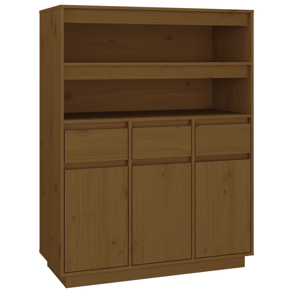 Meuble haut 89x40x116,5 cm en bois de pin massif