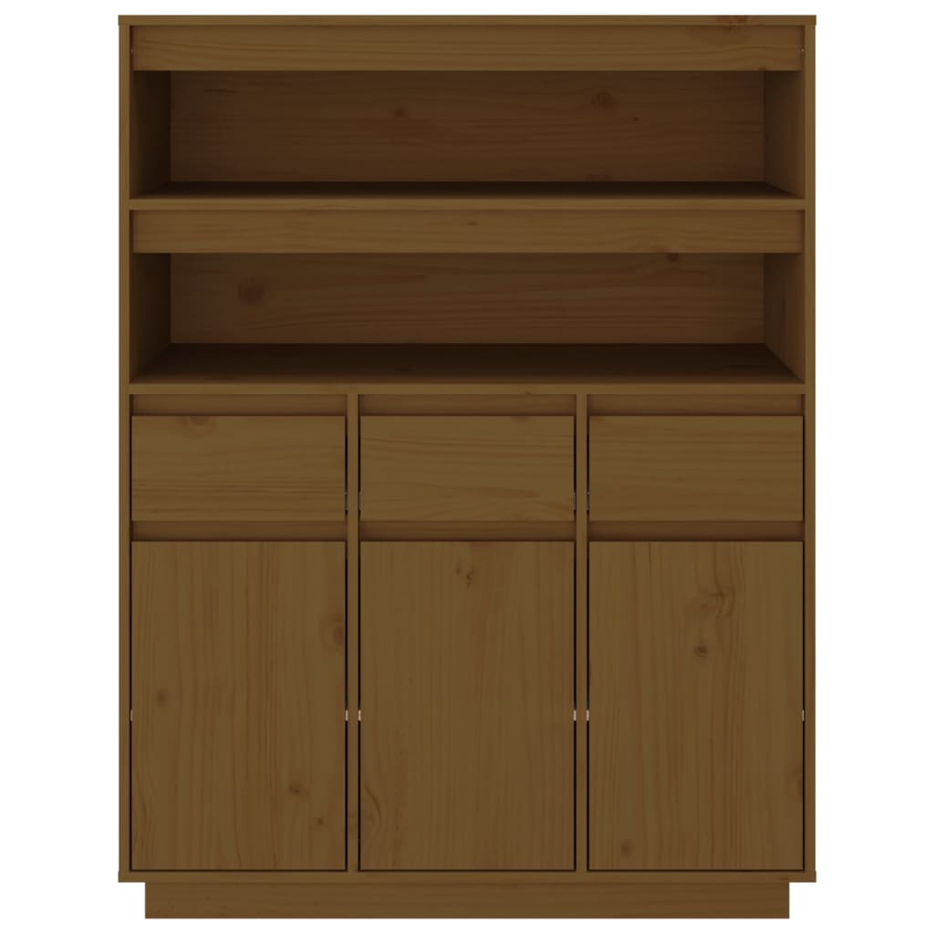 Meuble haut 89x40x116,5 cm en bois de pin massif