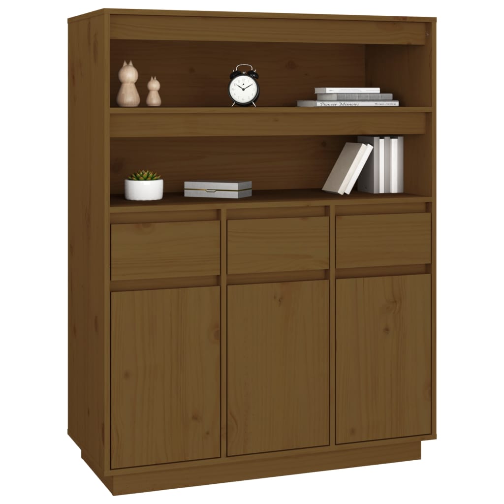 Meuble haut 89x40x116,5 cm en bois de pin massif