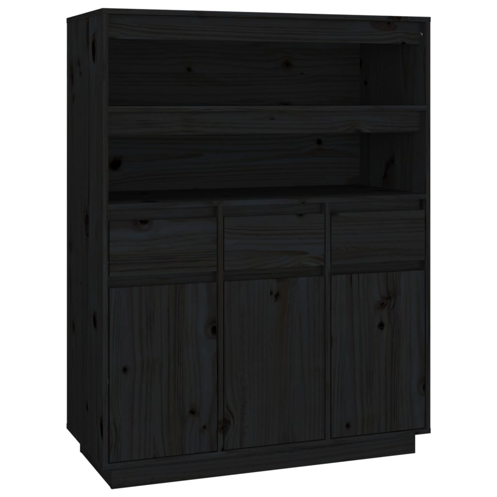 Meuble haut 89x40x116,5 cm en bois de pin massif