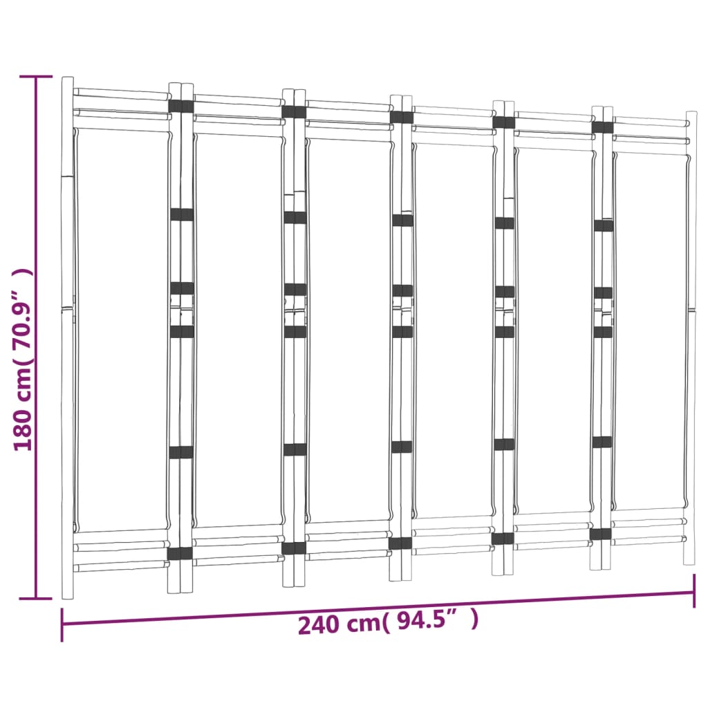 Kamerscherm 3-panelen inklapbaar 120 cm bamboe en canvas