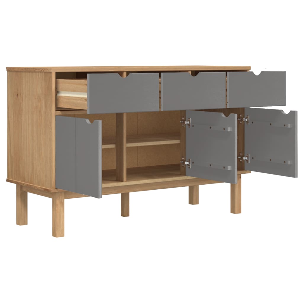 Buffet OTTA 114x43x73,5 cm en bois de pin massif