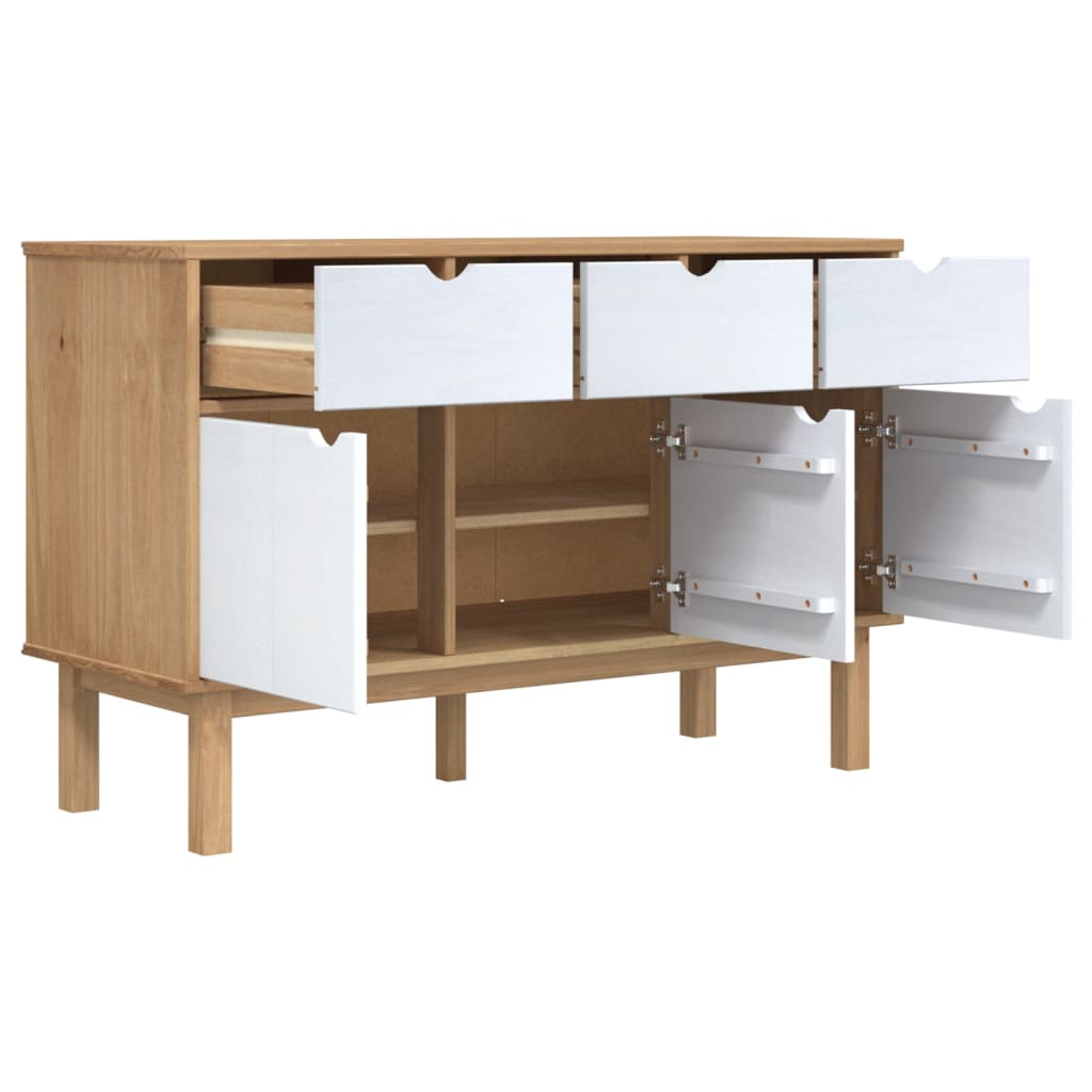 Buffet OTTA 114x43x73,5 cm en bois de pin massif