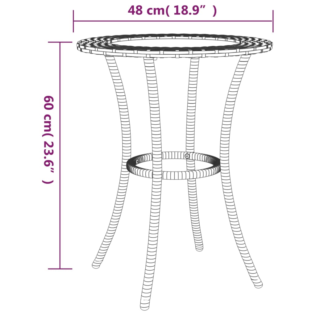 2-delige Loungeset met kussens L-vormig poly rattan