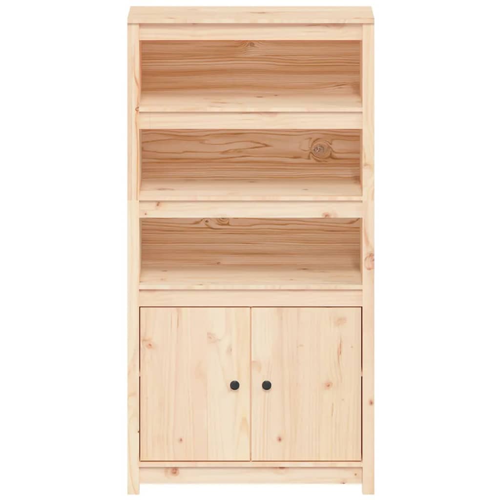 Meuble haut 80x35x154 cm en bois de pin massif