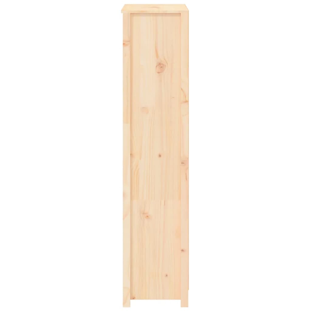 Meuble haut 80x35x154 cm en bois de pin massif