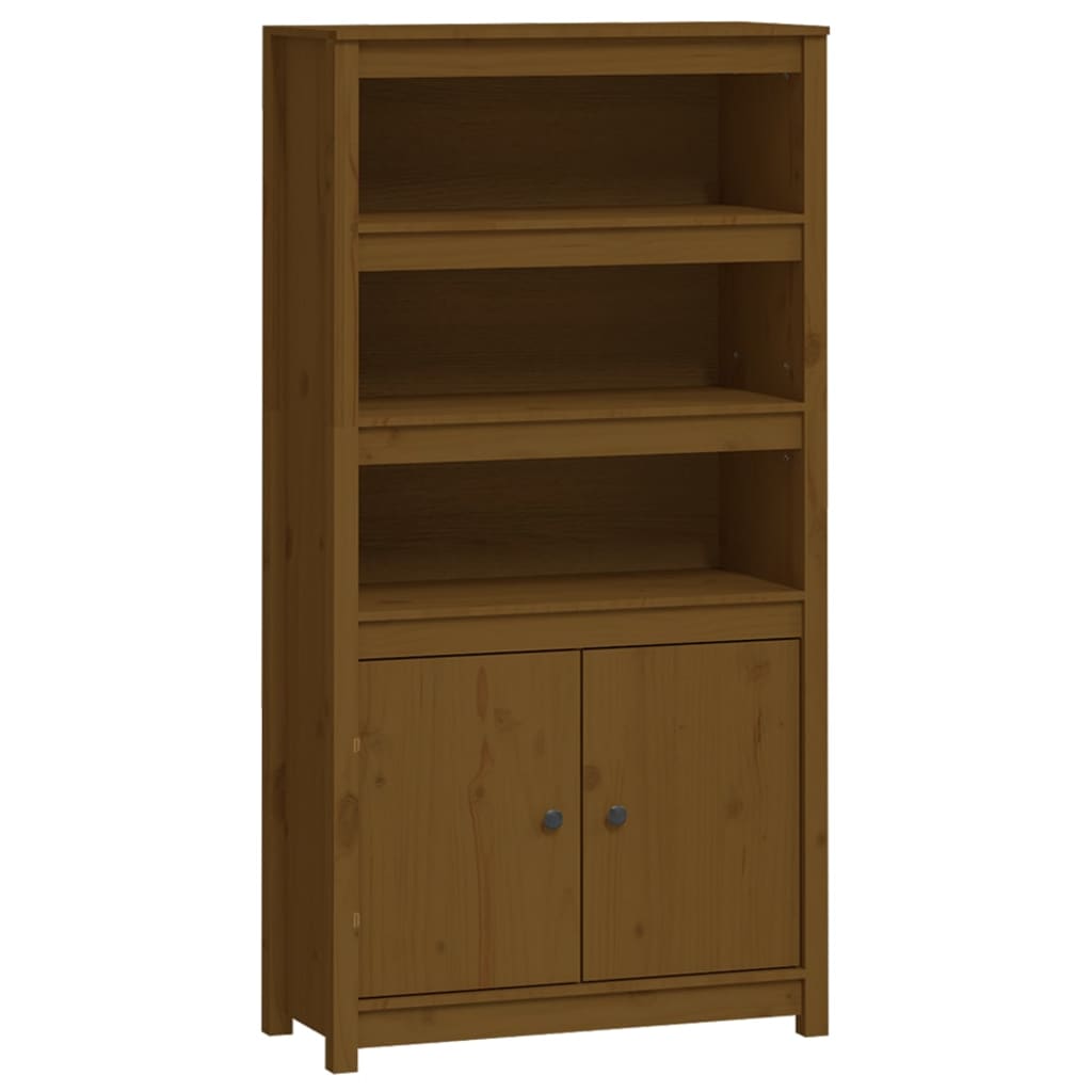 Meuble haut 80x35x154 cm en bois de pin massif