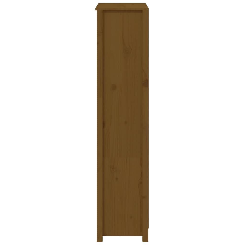 Meuble haut 80x35x154 cm en bois de pin massif