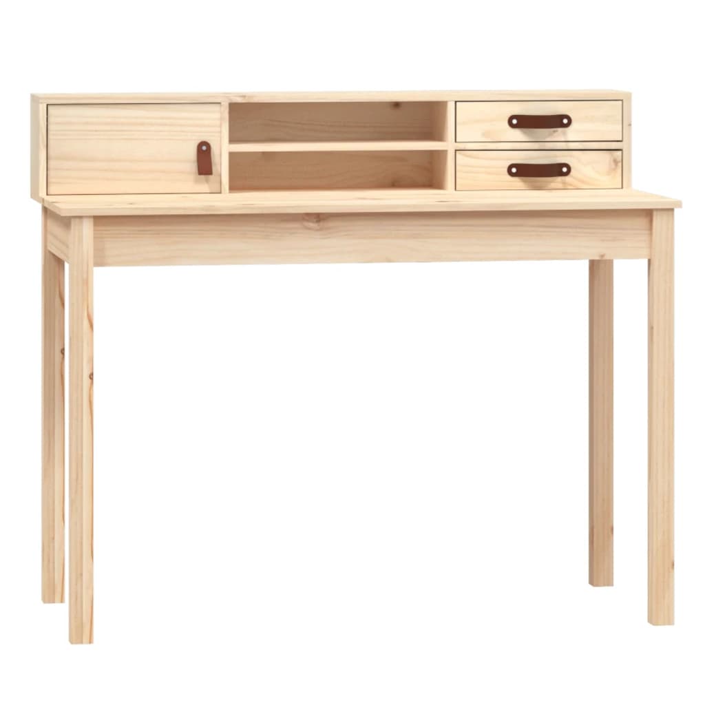 Bureau 110x50x93 cm en bois de pin massif