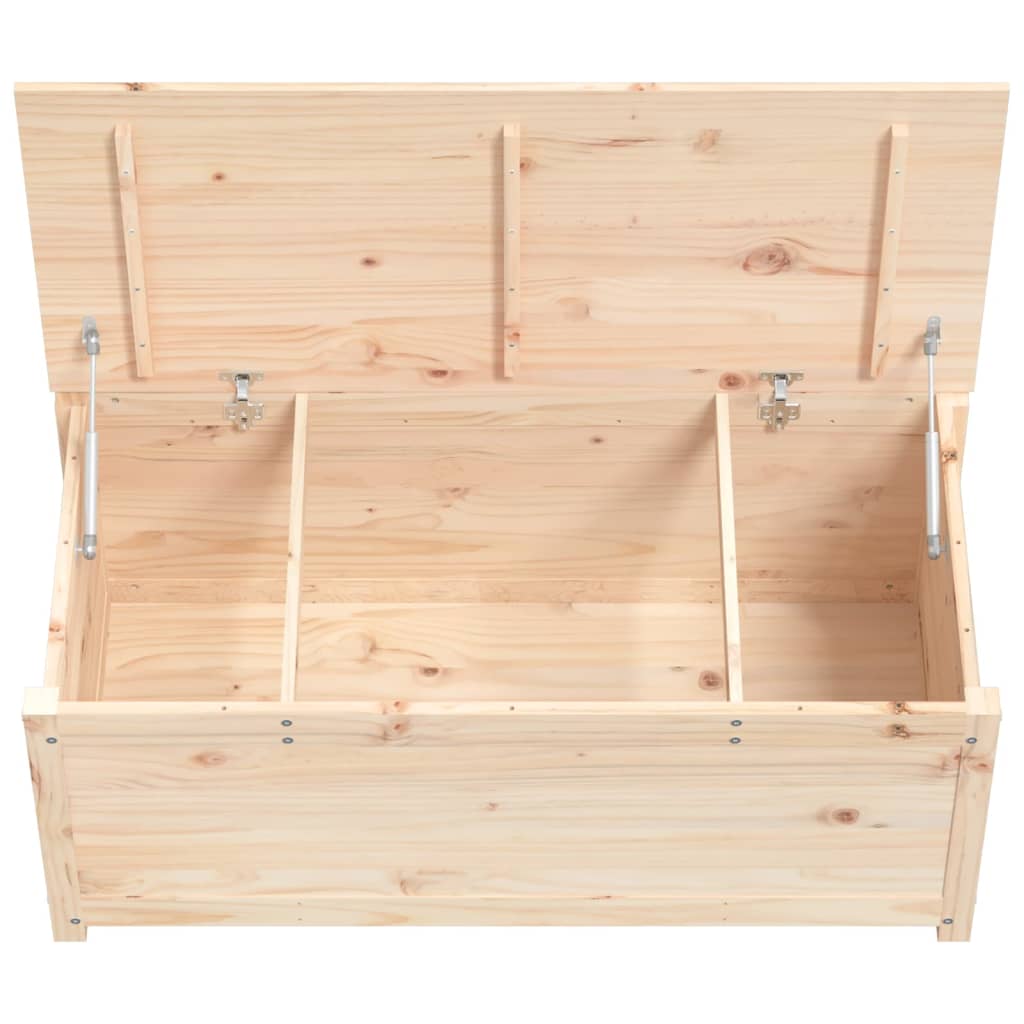 Boîte de rangement 80x40x45,5 cm en bois de pin massif