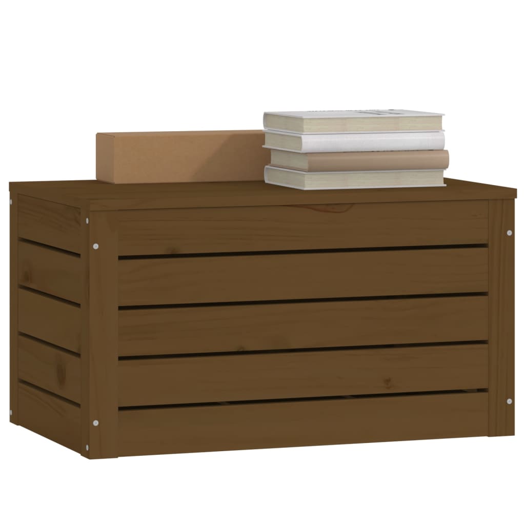 Opbergbox 109x36,5x33 cm massief grenenhout