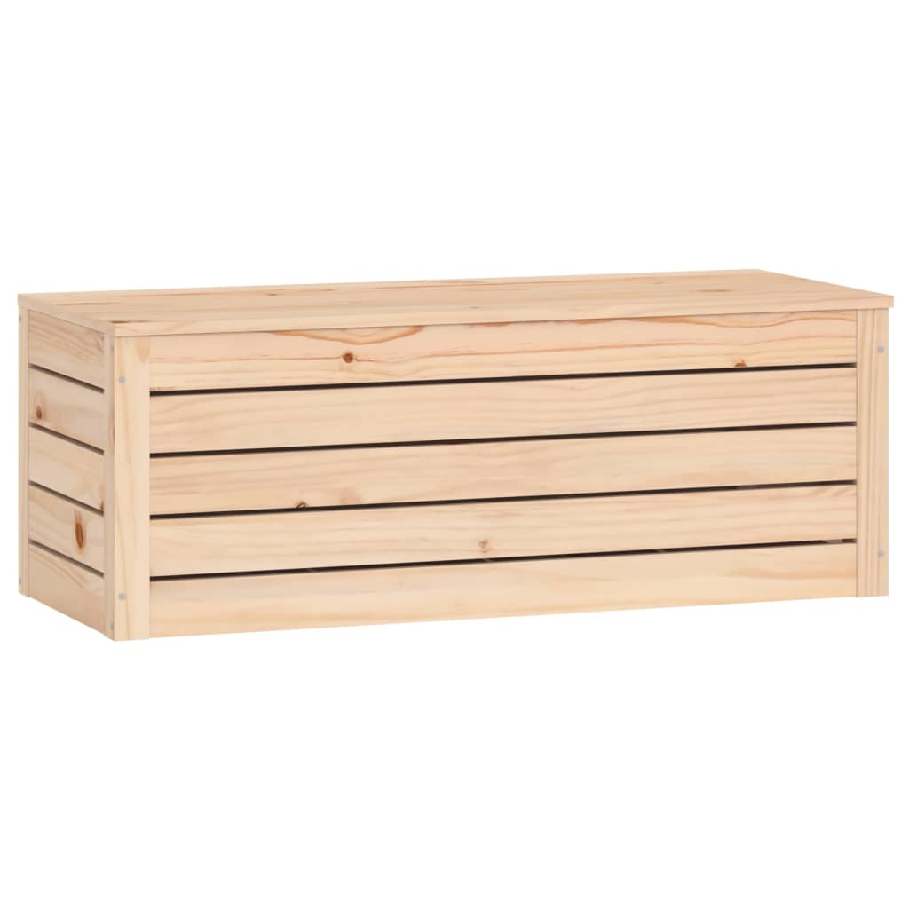 Opbergbox 109x36,5x33 cm massief grenenhout