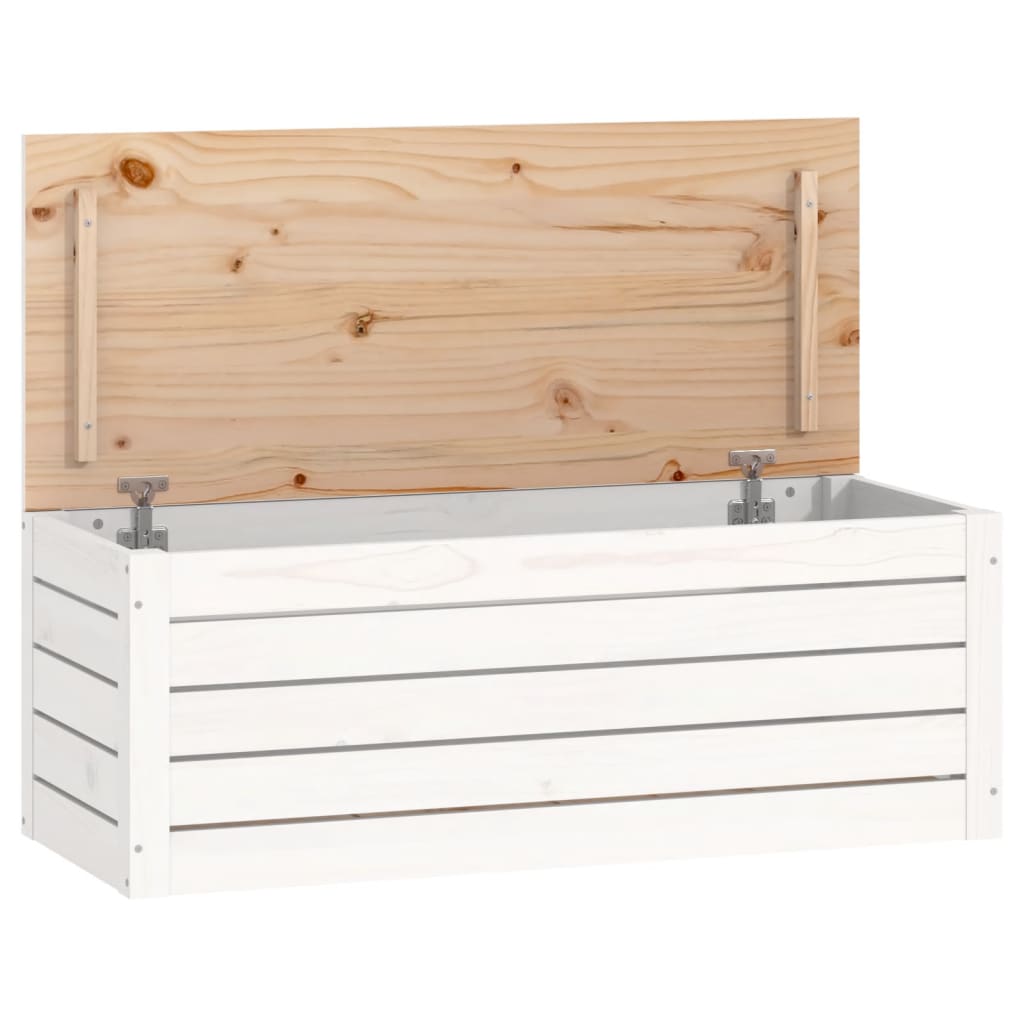 Opbergbox 109x36,5x33 cm massief grenenhout