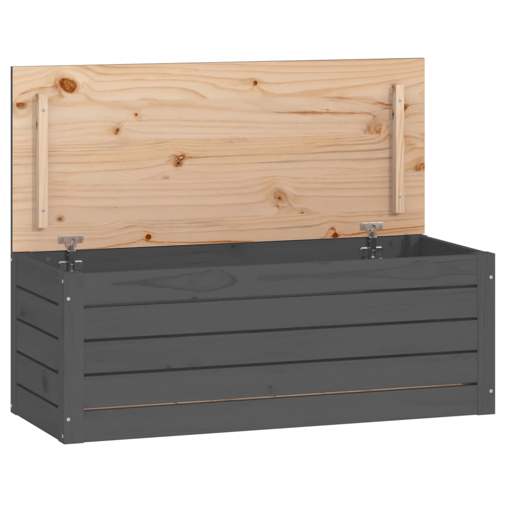 Opbergbox 109x36,5x33 cm massief grenenhout