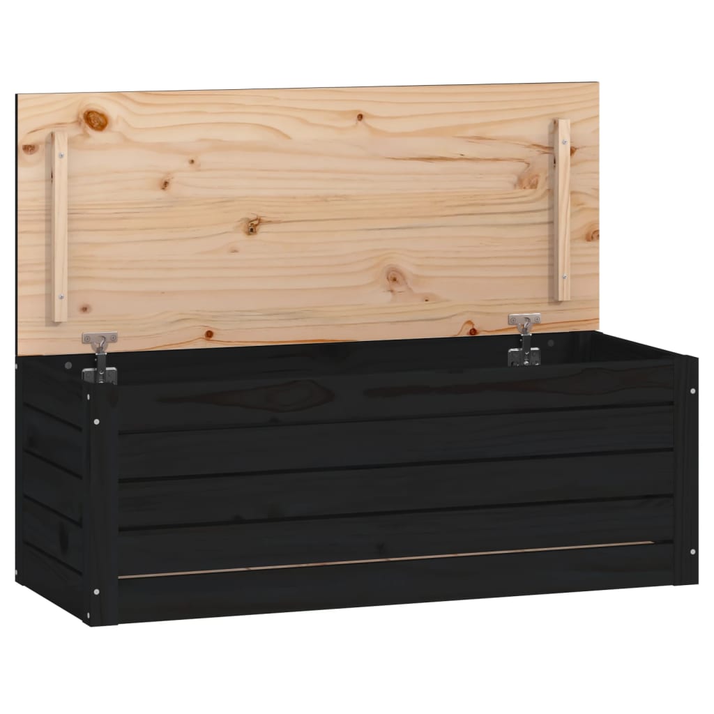 Opbergbox 109x36,5x33 cm massief grenenhout