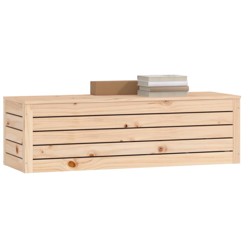 Opbergbox 109x36,5x33 cm massief grenenhout