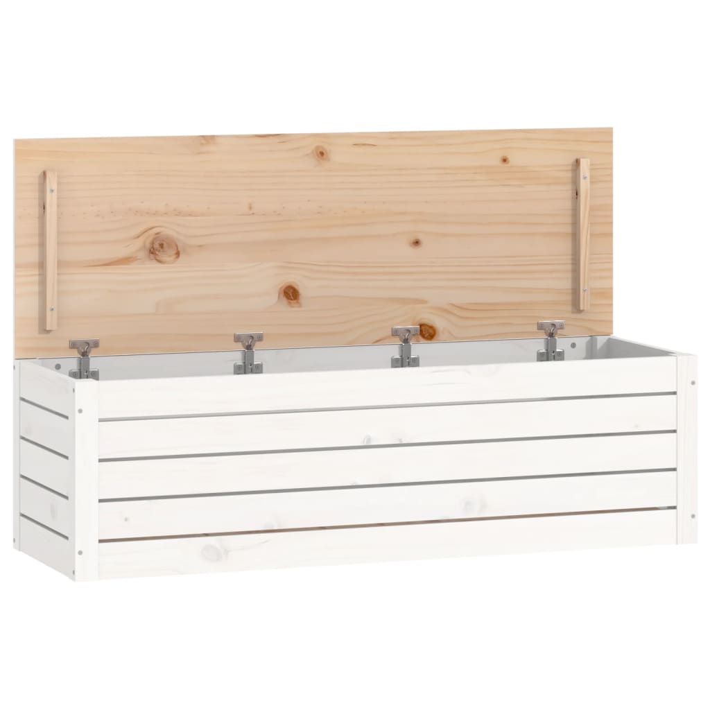 Opbergbox 109x36,5x33 cm massief grenenhout