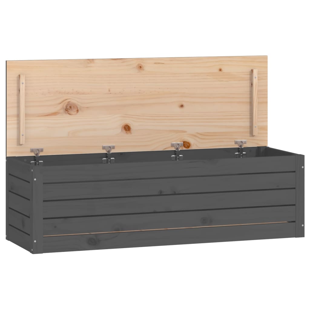 Opbergbox 109x36,5x33 cm massief grenenhout