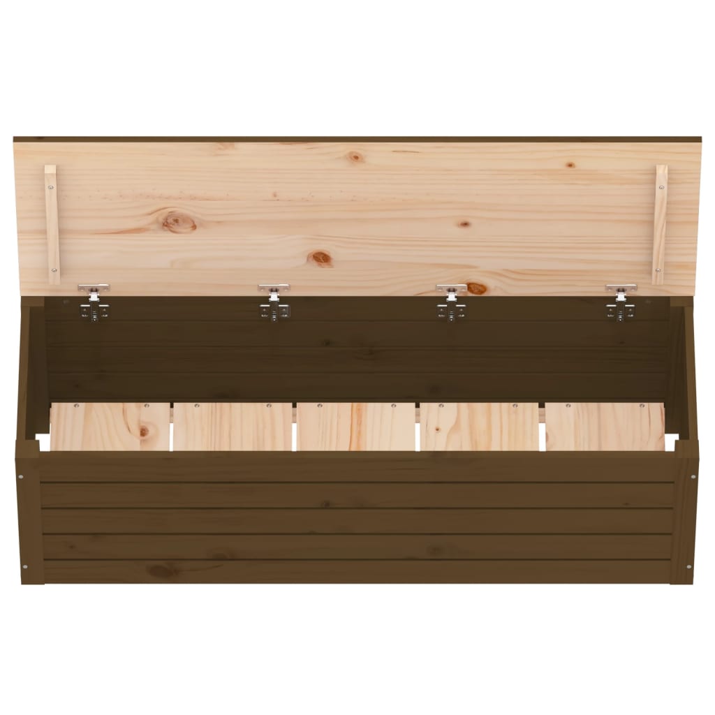 Opbergbox 109x36,5x33 cm massief grenenhout