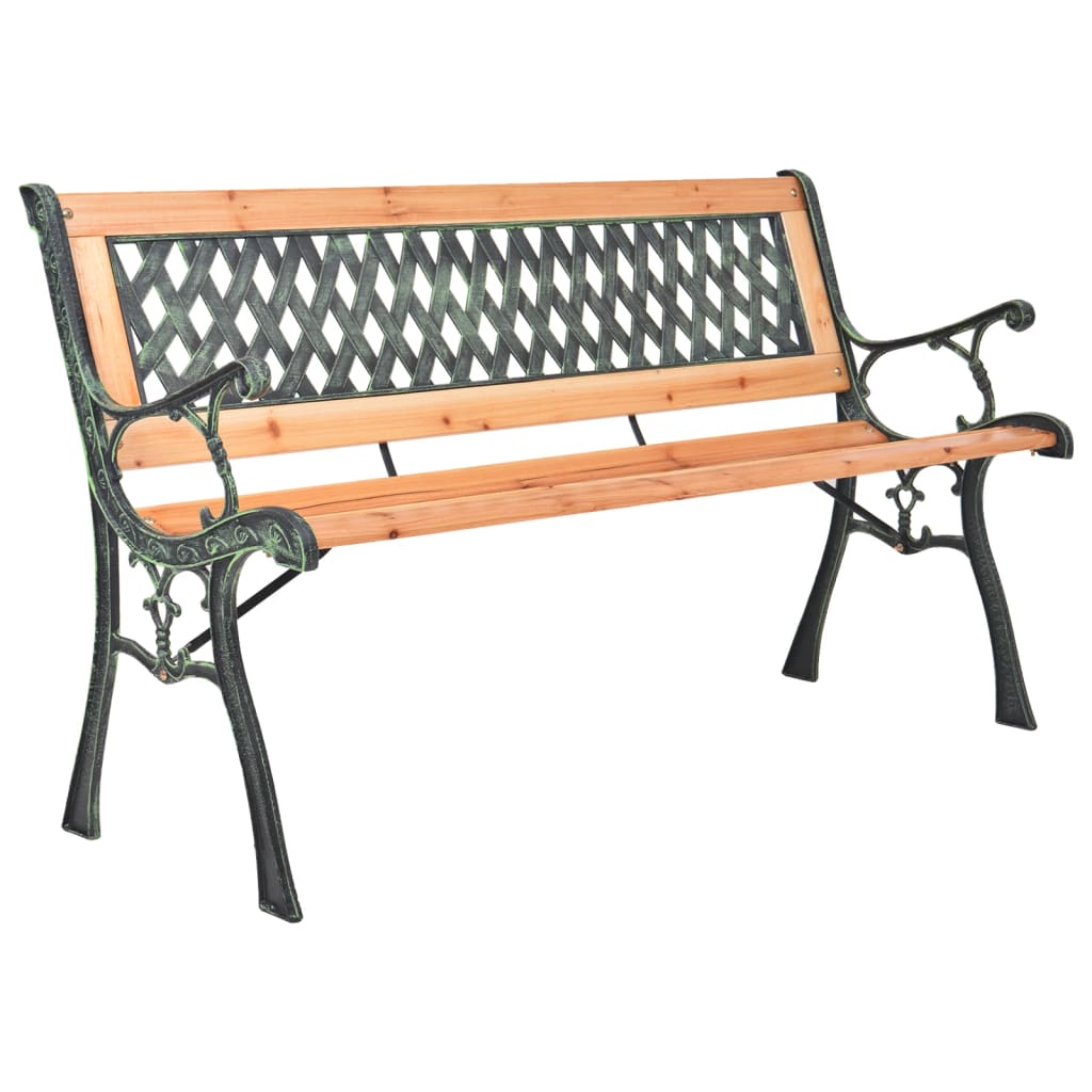 Banc de jardin 122 cm en bois de pin massif