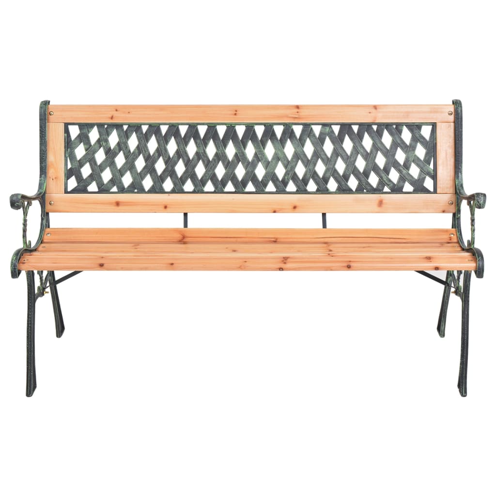 Banc de jardin 122 cm en bois de pin massif