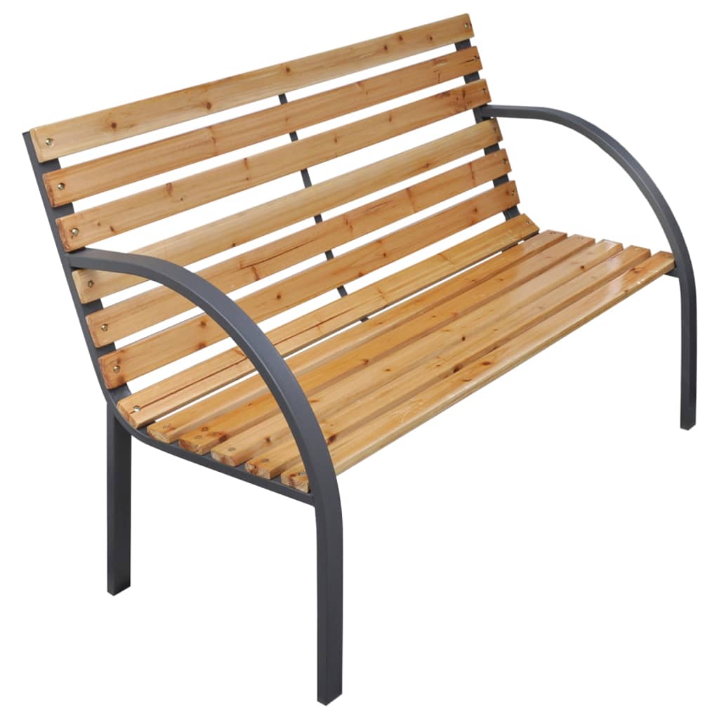 Banc de jardin 112 cm en bois de pin massif