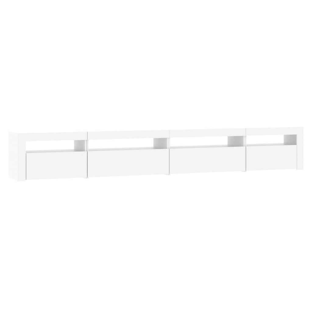 Tv-meubel met LED-verlichting 270x35x40 cm eikenkleurig