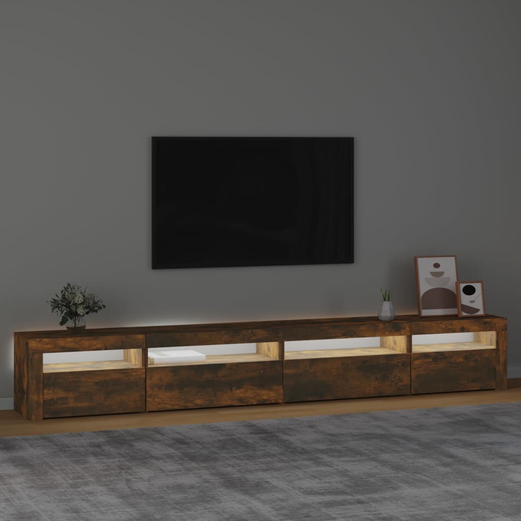 Tv-meubel met LED-verlichting 240x35x40 cm