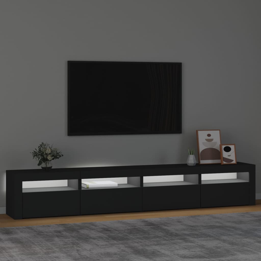 Tv-meubel met LED-verlichting 240x35x40 cm