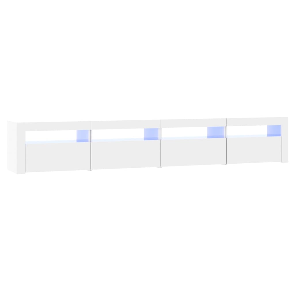 Tv-meubel met LED-verlichting 270x35x40 cm eikenkleurig